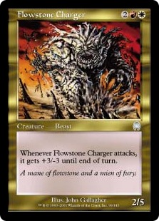 【ENG】《流動石の突撃獣/Flowstone Charger》[APC]