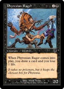 【ENG】【Foil】《ファイレクシアの憤怒鬼/Phyrexian Rager》[APC]