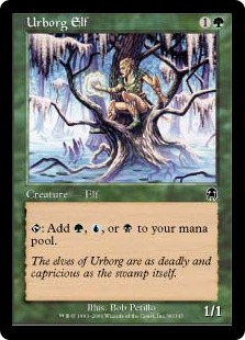 【ENG】【Foil】《アーボーグのエルフ/Urborg Elf》[APC]