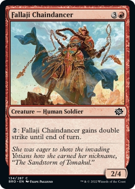【ENG】《ファラジの鎖舞士/Fallaji Chaindancer》[BRO]