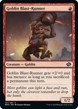 【ENG】《ゴブリンの爆風走り/Goblin Blast-Runner》[BRO]