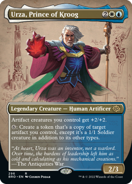 【ENG】【Foil】■ボーダーレス■《クルーグ公、ウルザ/Urza, Prince of Kroog》[BRO]