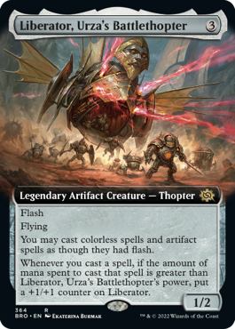 【ENG】■拡張アート■《ウルザの空戦艇、リベレーター号/Liberator, Urza's Battlethopter》[BRO]