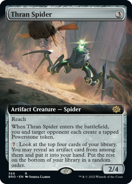 【ENG】【Foil】■拡張アート■《スランの蜘蛛/Thran Spider》[BRO]
