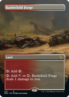 【ENG】【Foil】■ボーダーレス■《戦場の鍛冶場/Battlefield Forge》[BRO]