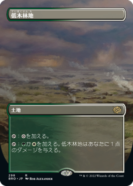 【JPN】【Foil】■ボーダーレス■《低木林地/Brushland》[BRO]