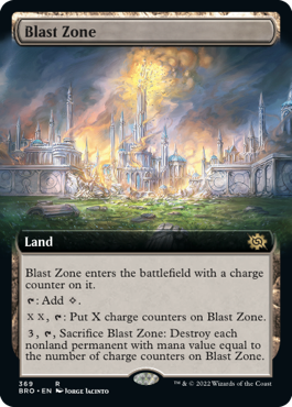【ENG】【Foil】■拡張アート■《爆発域/Blast Zone》[BRO]