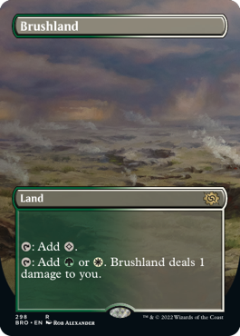 【ENG】【Foil】■ボーダーレス■《低木林地/Brushland》[BRO]