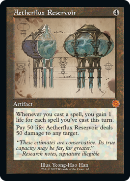 【ENG】■設計図■《霊気貯蔵器/Aetherflux Reservoir》[BOR]