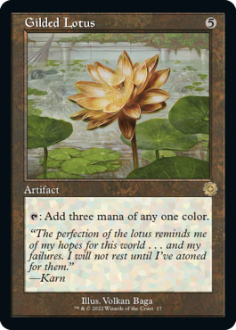 【ENG】■旧枠■《金粉の水蓮/Gilded Lotus》[BOR]