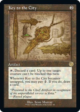 【ENG】【Foil】■設計図■《街の鍵/Key to the City》[BOR]