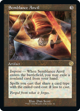 【ENG】【Foil】■旧枠■《類似の金床/Semblance Anvil》[BOR]