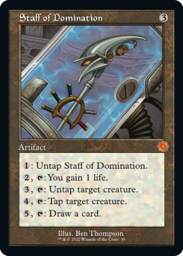 【ENG】【Foil】■旧枠■《威圧の杖/Staff of Domination》[BOR]