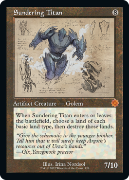 【ENG】【Foil】■設計図■《隔離するタイタン/Sundering Titan》[BOR]
