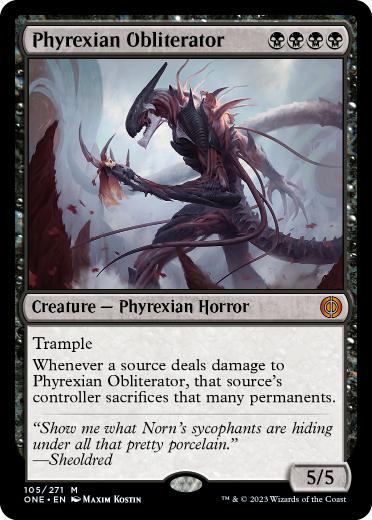 【ENG】《ファイレクシアの抹消者/Phyrexian Obliterator》[ONE]