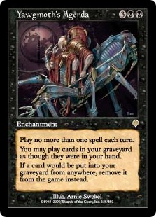 【ENG】【Foil】《ヨーグモスの行動計画/Yawgmoth's Agenda》[INV]