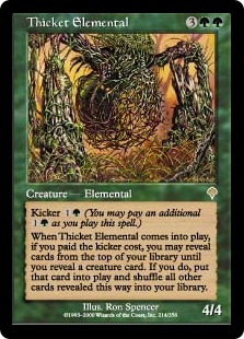 【ENG】《茂みの精霊/Thicket Elemental》[INV]