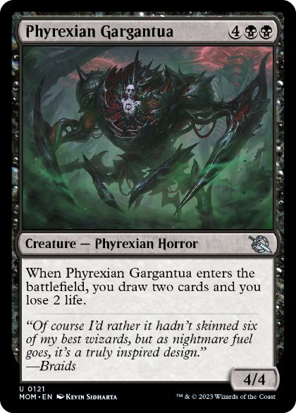 【ENG】《ファイレクシアのガルガンチュア/Phyrexian Gargantua》[MOM]