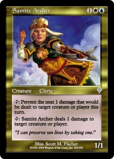 【ENG】【Foil】《サマイトの射手/Samite Archer》[INV]