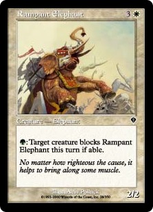 【ENG】【Foil】《荒ぶる象/Rampant Elephant》[INV]