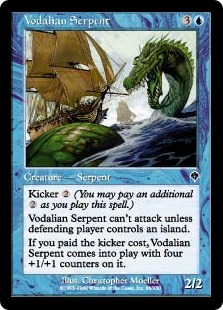 【ENG】【Foil】《ヴォーデイリアの海蛇/Vodalian Serpent》[INV]