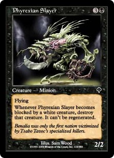 【ENG】【Foil】《ファイレクシアの殺害者/Phyrexian Slayer》[INV]