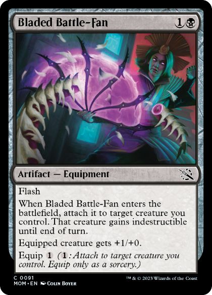 【ENG】【Foil】《刃の鉄扇/Bladed Battle-Fan》[MOM]