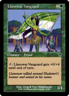 【ENG】【Foil】《ラノワールの先兵/Llanowar Vanguard》[INV]
