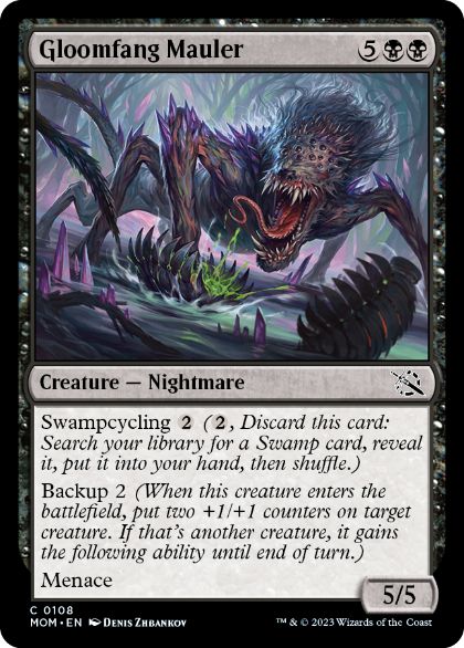 【ENG】【Foil】《鬱牙のやっかいもの/Gloomfang Mauler》[MOM]