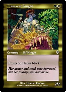 【ENG】【Foil】《ラノワールの騎士/Llanowar Knight》[INV]