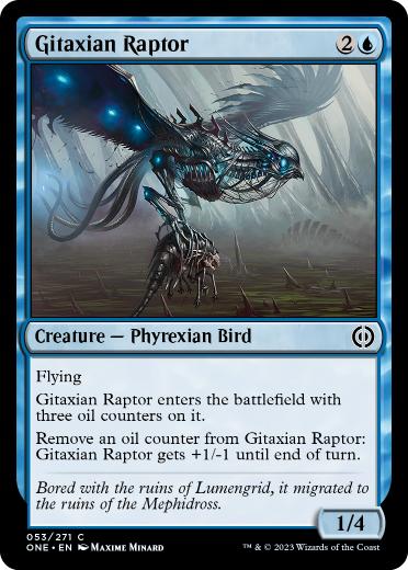 【ENG】《ギタクシア派の猛禽/Gitaxian Raptor》[ONE]