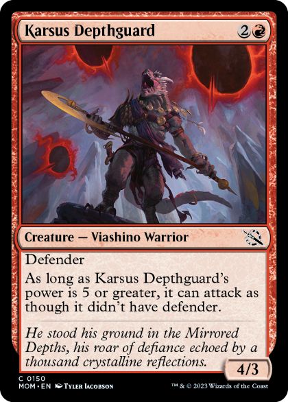 【ENG】【Foil】《カーサスの深淵守護兵/Karsus Depthguard》[MOM]