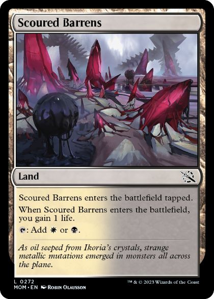【ENG】【Foil】《磨かれたやせ地/Scoured Barrens》[MOM]