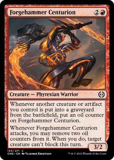 【ENG】【Foil】《鍛冶鎚の百長/Forgehammer Centurion》[ONE]
