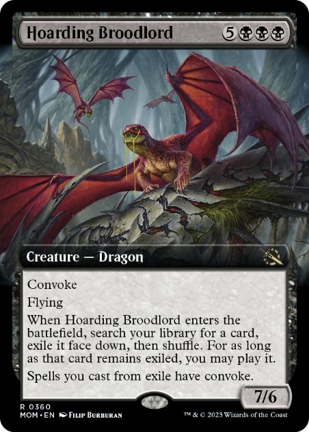 【ENG】【Foil】■拡張アート■《溜め込む親玉/Hoarding Broodlord》[MOM]