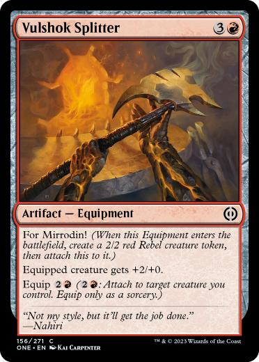 【ENG】【Foil】《ヴァルショクの割り斧/Vulshok Splitter》[ONE]