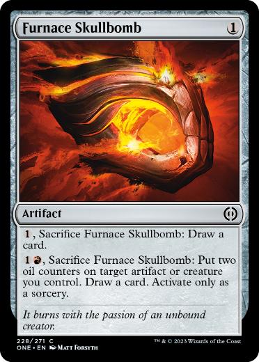 【ENG】【Foil】《焼炉の頭蓋爆弾/Furnace Skullbomb》[ONE]