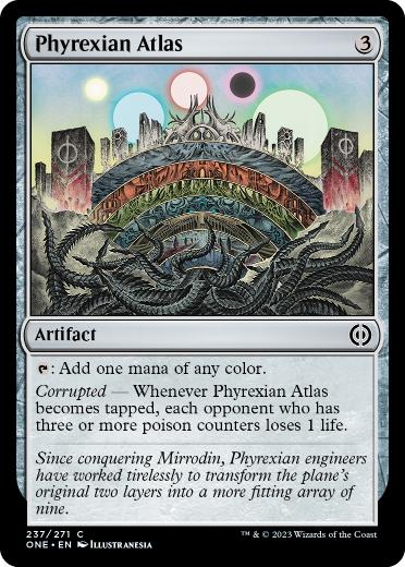【ENG】【Foil】《ファイレクシアの大地図/Phyrexian Atlas》[ONE]