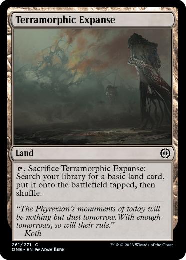 【ENG】【Foil】《広漠なる変幻地/Terramorphic Expanse》[ONE]