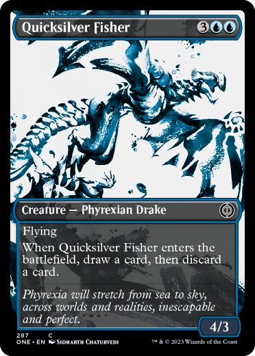 【ENG】【Foil】■ショーケース■《水銀の魚捕り/Quicksilver Fisher》[ONE]