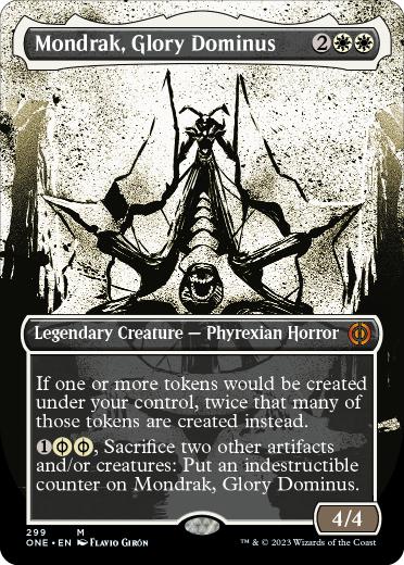 【ENG】【Foil】■ボーダーレス■《栄光のドミヌス、モンドラク/Mondrak, Glory Dominus》[ONE]