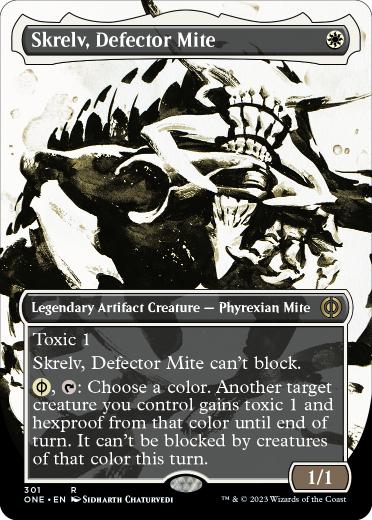 【ENG】【Foil】■ボーダーレス■《離反ダニ、スクレルヴ/Skrelv, Defector Mite》[ONE]