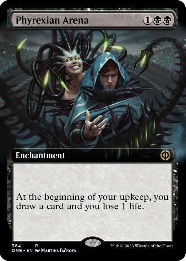【ENG】【Foil】■拡張アート■《ファイレクシアの闘技場/Phyrexian Arena》[ONE]