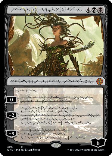 【ENG】【Foil】■ファイレクシア語■《裏切りの棘、ヴラスカ/Vraska, Betrayal's Sting》[ONE]