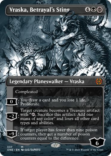 【ENG】【Foil】■ボーダーレス■《裏切りの棘、ヴラスカ/Vraska, Betrayal's Sting》[ONE]