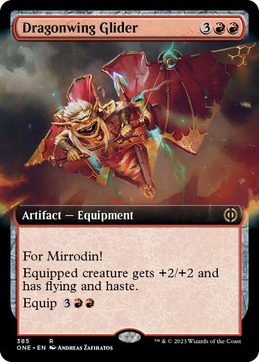 【ENG】【Foil】■拡張アート■《竜翼の滑空者/Dragonwing Glider》[ONE]