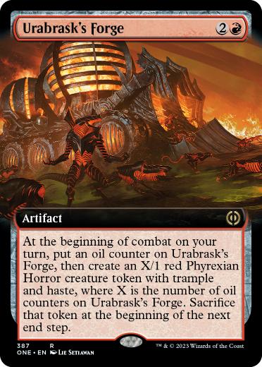 【ENG】【Foil】■拡張アート■《ウラブラスクの溶鉱炉/Urabrask's Forge》[ONE]