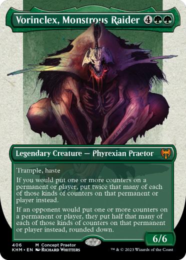 【ENG】【Foil】■ボーダーレス■《巨怪な略奪者、ヴォリンクレックス/Vorinclex, Monstrous Raider》[Concept Praetor]