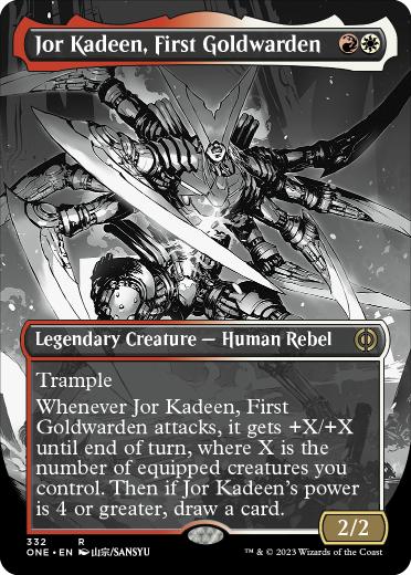 【ENG】【Foil】■ボーダーレス■《最初の黄金守護、ジョー・カディーン/Jor Kadeen, First Goldwarden》[ONE]