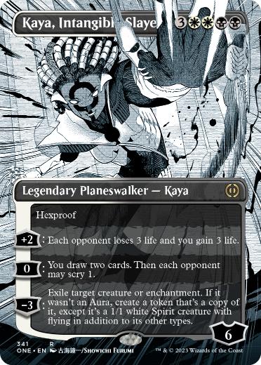【ENG】【Foil】■ボーダーレス■《無形の処刑者、ケイヤ/Kaya, Intangible Slayer》[ONE]
